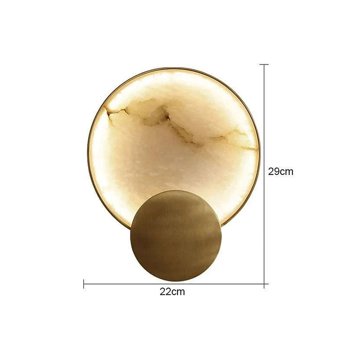 Modern Marble & Brass Light Fixture-DWHOME