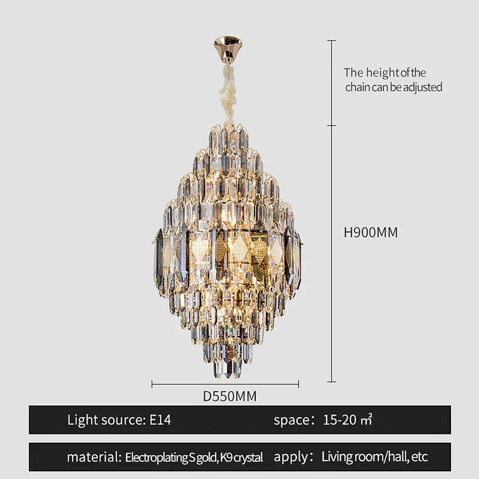 Lazzo Contemporary Chandelier-DWHOME