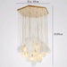 Moonshade Natural Marble Modern Chandelier.