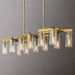 Leroi Brass Dining Room Chandelier.