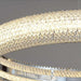 Bergamo 3-Ring Crystal Chandelier.