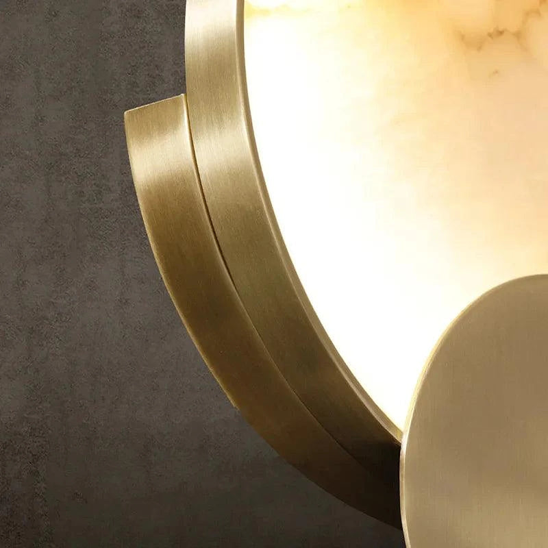 Modern Marble & Brass Light Fixture-DWHOME