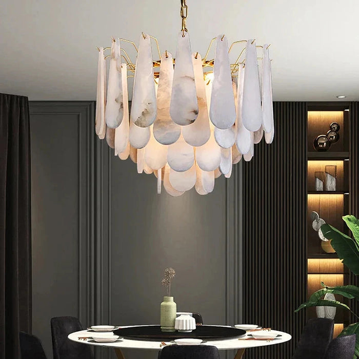 Moonshade Marble Chandelier-DWHOME