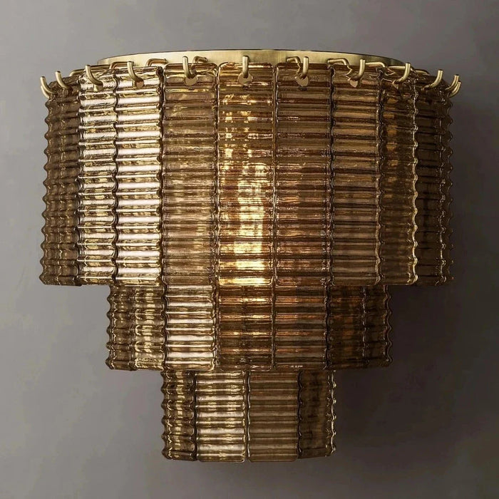 Palermo Smoke Crystal Wall Sconce.