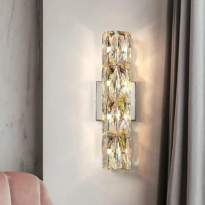 Bacci Crystal Wall Light Sconce-DWHOME