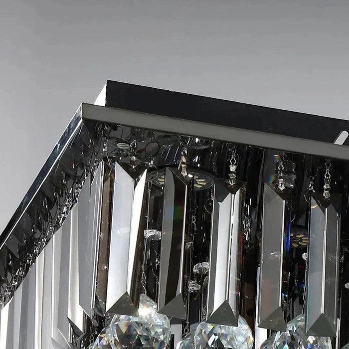 Gio Rectangular Crystal Ceiling Chandelier-DWHOME