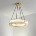 20" Natural Marble Wheel Chandelier-DWHOME