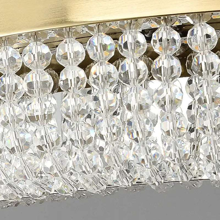 Bergamo 3-Tier Crystal Ring Chandelier.