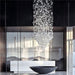 Multi Crystal Pendan Duplex Chandelier-DWHOME