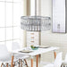Bacci Crystal Drum Chandelier-DWHOME