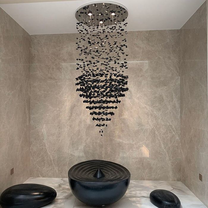 Stone Pendant Chandelier.