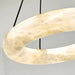 20" Natural Marble Wheel Chandelier-DWHOME