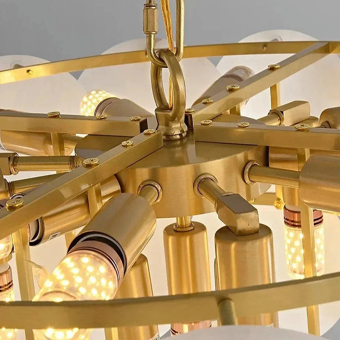 Natural Marble Modern Chandelier-DWHOME