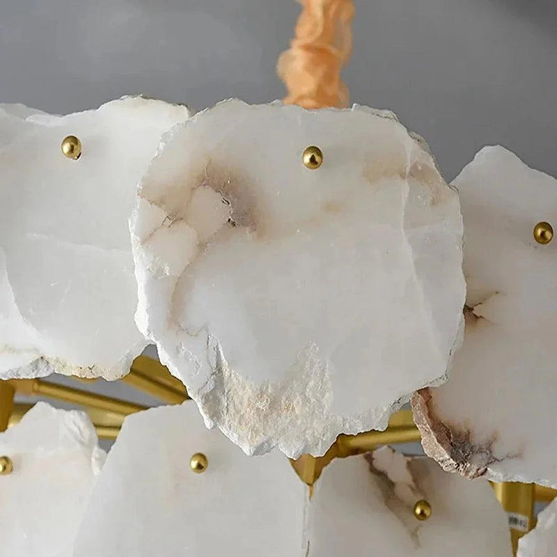 3-Tier Natural Marble Modern Chandelier-DWHOME