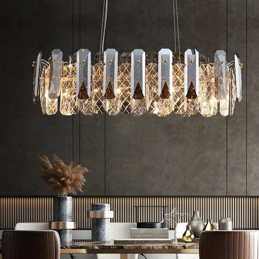 Lazzo Crystal Ceiling Chandelier.