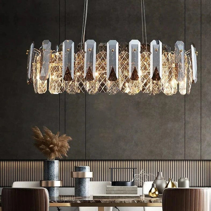 Lazzo Crystal Modern Chandelier-DWHOME