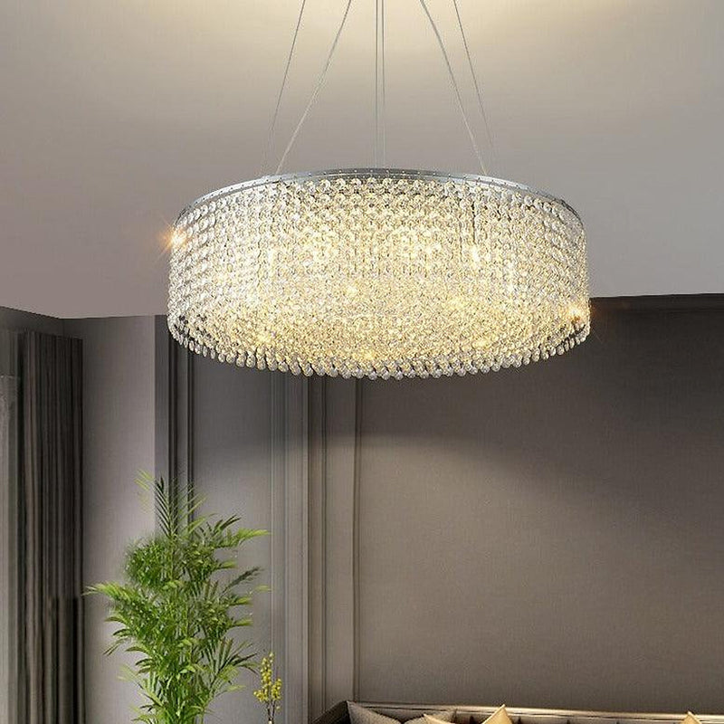 Chandelier Tambour Cristal Alleri - DWHOME