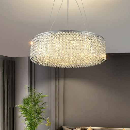 Alleri Crystal Drum Chandelier.