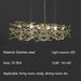 Luxury Silver LED Chandelier - Modern Stainless Steel.