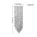 Multi Crystal Pendan Duplex Chandelier-DWHOME