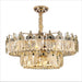 Veneto Two Tear Modern Crystal Chandelier.