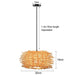 Handmade Bamboo Chandelier Pendant Lamp - LED Lighting for Home - DWHOME