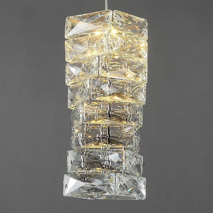 Bacci Crystal Pendant Light Fixture-DWHOME