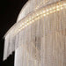 Cadena Metal Chain Tassel Entryway Chandelier.