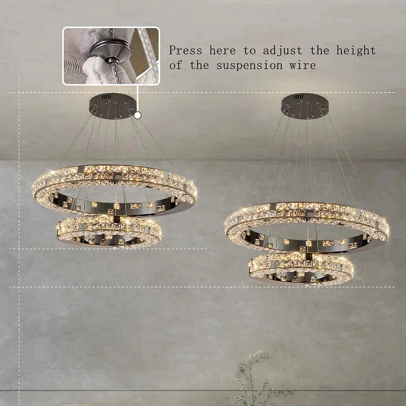 Bacci Ring Modern Chandelier-DWHOME