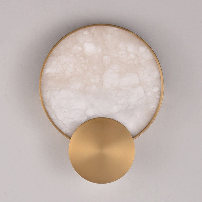 Moonshade Natural Marble & Copper Wall Sconce.