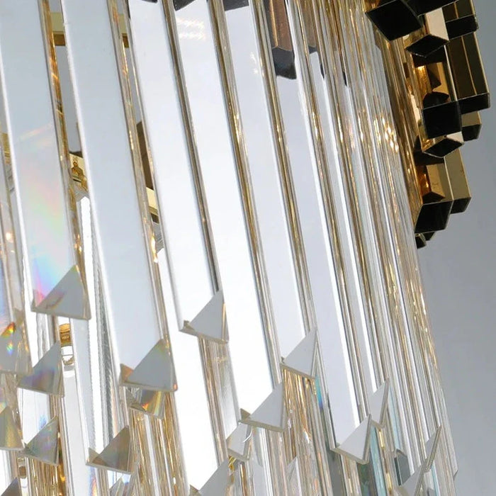 Gio Multi-Layer Crystal Chandelier.