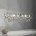 Luxury Silver LED Chandelier - Modern Stainless Steel.