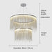 Cadena Steel Tassel Modern Chandelier-DWHOME