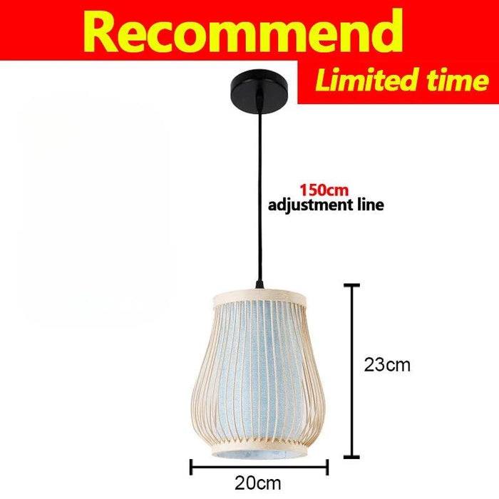 Handmade Bamboo Chandelier Pendant Lamp - LED Lighting for Home - DWHOME