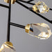 Bari Crystal Branch Chandelier, Black.