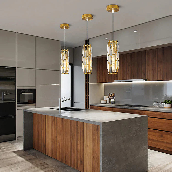 Crystal Pendant Light For Kitchen Island.