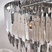 Legance Collection Stainless Steel Chandelier, Chrome.