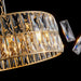 Bacci Crystal Drum Chandelier-DWHOME