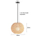 Handmade Bamboo Chandelier Pendant Lamp - LED Lighting for Home - DWHOME