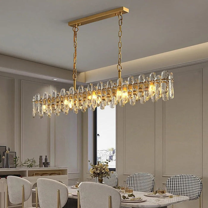 60" Marini Crystal Dining Room Chandelier.