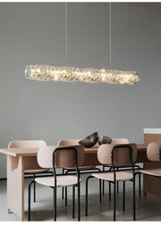 60" Bacci Modern Crystal Dining Room Chandelier-DWHOME