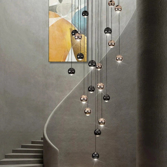 Multi Pendant Modern Duplex Chandelier.