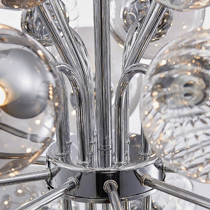 18-Light Glass Modern Chandelier-DWHOME