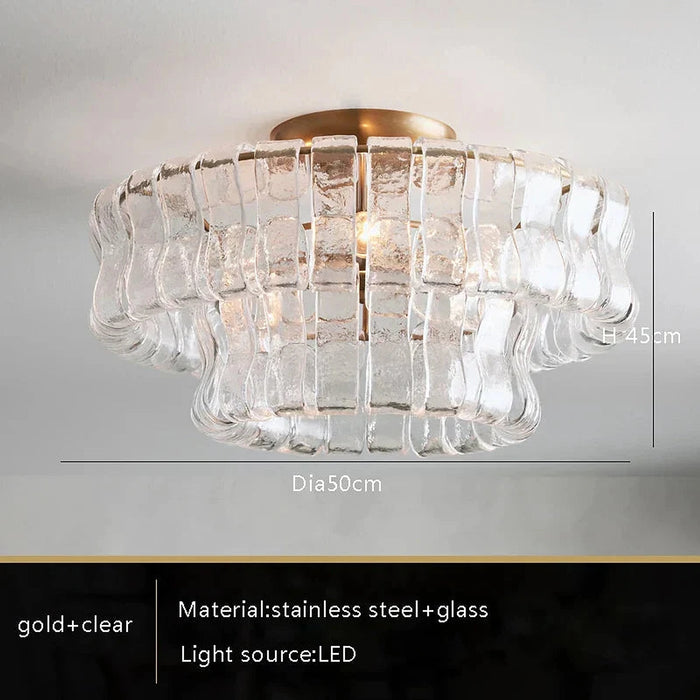 Riviera Flush Mount Chandelier-DWHOME