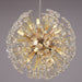 Liano Crystal Dandelion Sphere Ceiling Light.