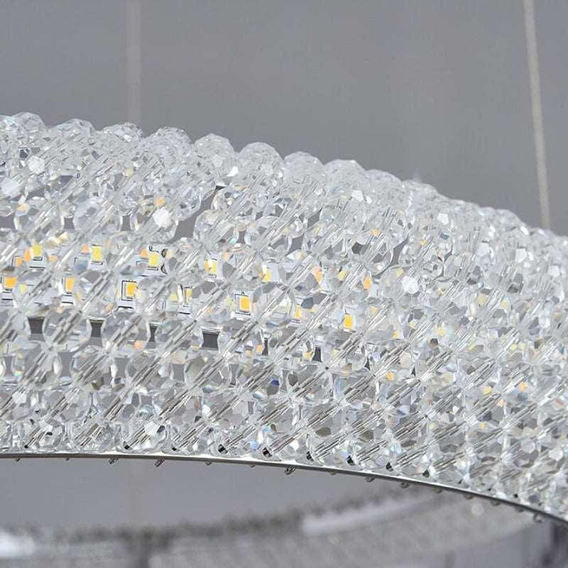 Bergamo 3-Ring Crystal Chandelier-DWHOME
