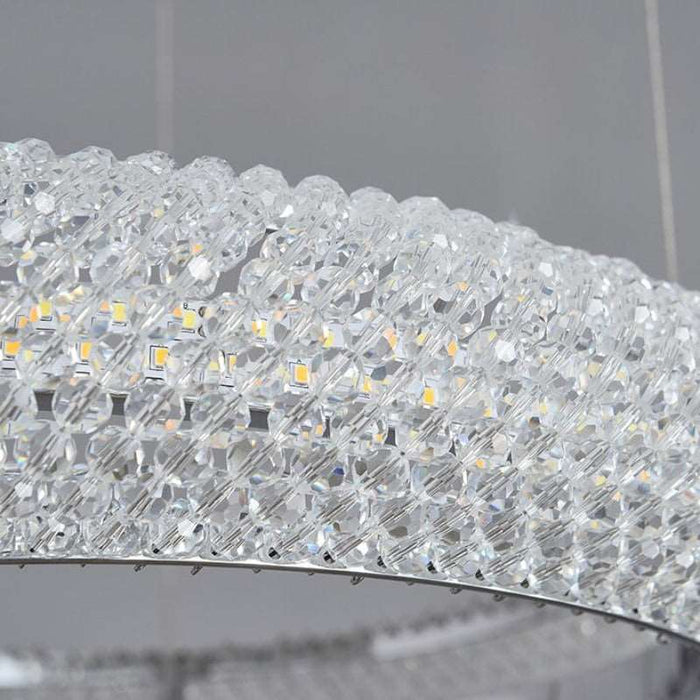 Bergamo 3-Ring Crystal Chandelier.