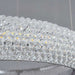 Bergamo 3-Ring Crystal Chandelier.