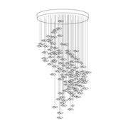 Chandelier en verre artistique Tidal - DWHOME