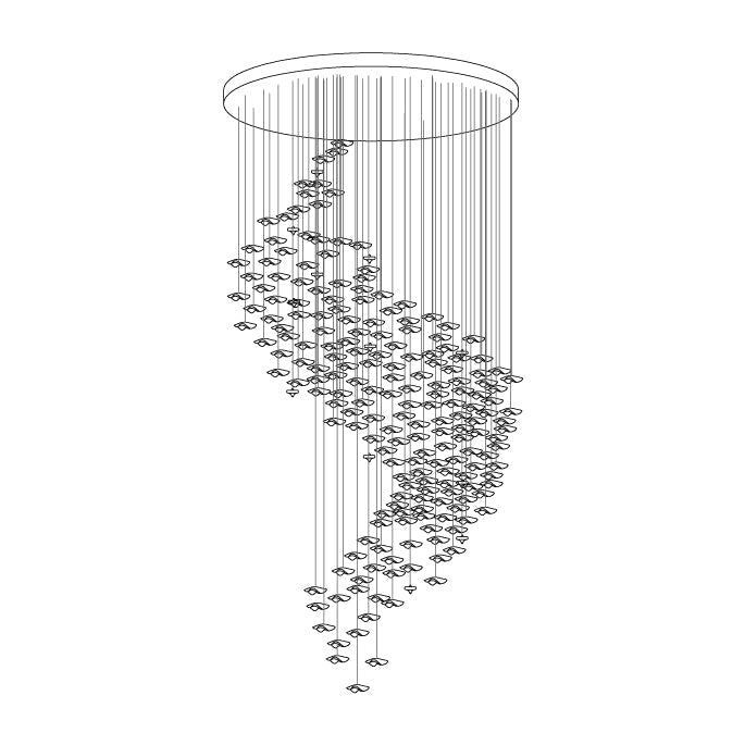 Tidal Art Glass Chandelier-DWHOME